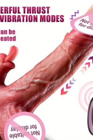 Licking Vibrator Realistic Thrusting Dildo Female Masturbator Remote Control Anal Plug Massager G-Spot Stimulation Adult Sex Toy