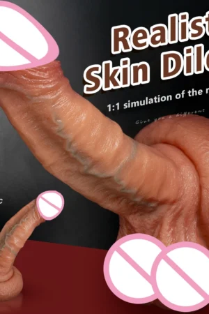 Super big Soft Dildo Realistic Penis Double-layer Silicone Sex Toys Female Masturbator Suction Cup Dildos for Women Men