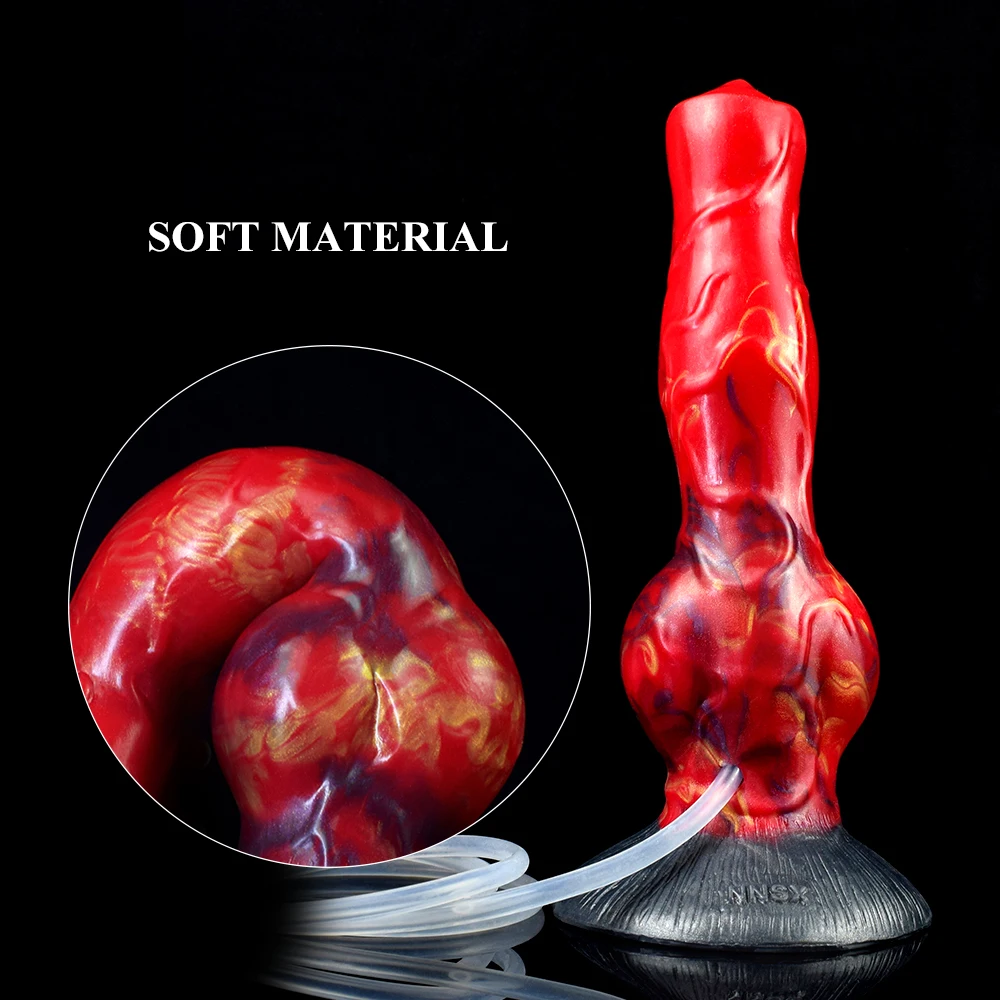 NNSX Squirting Dog Knot Dildo Anal Plug Ejaculation Penis Fantasy Sex Toys for Women Men Vaginal Anal Play Masturbator - Image 3