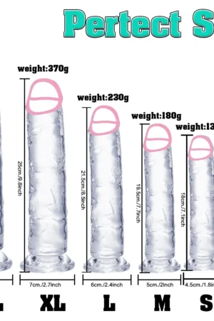 6 Sizes Realistic Big Dick Jelly Dildo Women Gay Anal Huge Dildo Sex Toys Clitoris Vaginal Masturbators Penis with Suction Cup