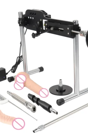 Men and women sex machine with sex toys for women and men - Automatically retractable dildos for men and women Pump gun sex toys