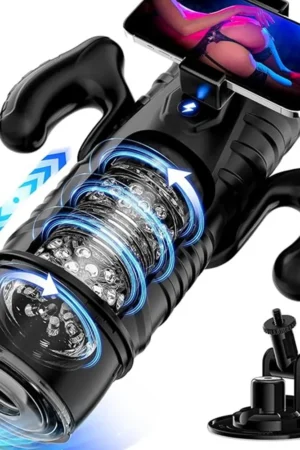 Automatic Telescopic Male Masturbator 7 Thrusting Rotating Modes Pocket Pussy Blowjob Sex Machine Penis Pump Piston Mastubator