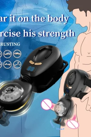 Male Wearable Masturbator - Automatic Swing & Thrusting Vibrating, Male Stroker/Pocket Pussy, Adult Pleasure Toy