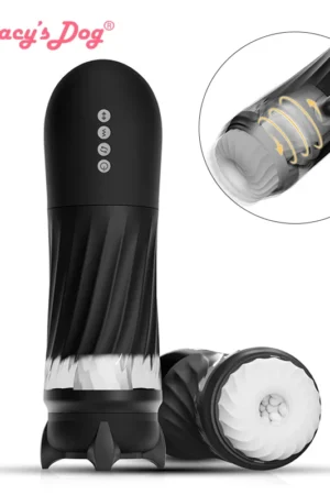Tracy's Dog Automatic Male Masturbator Adult Sex Toys 3 Twisting 5 Thrusting Vibration Modes Hands-Free Heating Male Vibrating