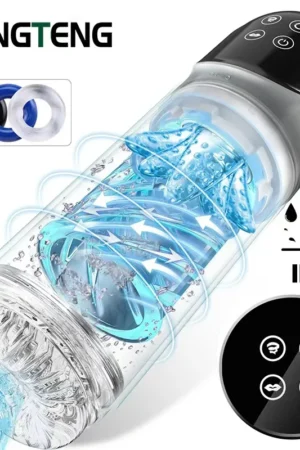 Automatic Male Masturbator Cup 7 Sucking Rotating Licking Modes Pocket Pussy Stroker Blowjob Penis Pump Sex Toys For Men