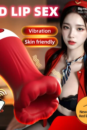 Male Masturbator with Vibrating Pump 9 Speed Stroker 4.98 Inch Deep Throat Blowjob Simulator App Control Suction for Adult Men