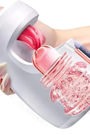 2025 Tongue Licking Male Masturbator 10 Thrusting Blowjob Sex Machine Stroker for Training Stimulation Sex Toys for Men Pleasure