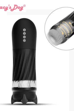 Tracy's Dog Automatic Male Masturbator Adult Sex Toys 3 Twisting 5 Thrusting Vibration Modes Hands-Free Heating Male Vibrating