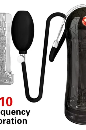 Male Masturbation Cup Adult Products Pocket Pussy Glans Stimulator Penis Trainer Inflatable Bulb Squeeze Sex Toys For Men