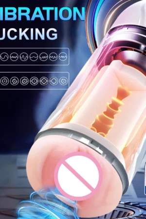 Automatic Male Powerful Sucking Vibration Masturbation Machine 3D Simulation Channel Penis Delay Exercise Machine Adult Sex Toy