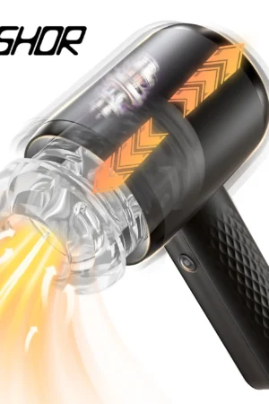 Automatic Telescopic Male Masturbator Masturbation Cup with 6 Powerful & Thrusting Vibration Modes Pocket Pussy Sex Toys for Men