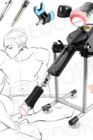 FREDORCH Sex Machine Telescopic Masturbation Wireless Remote Control Machine with Dildo Attachment for Women and Men Sex Toys