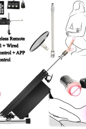 Fredorch 200W Sex Machine Love Machine Three Control Dual Track System App Remote Control Suitable to Couples for Woman Sex Toys